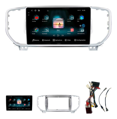 Multimidia Aikon Fóton G3 Sportage 2017 A 2019 12+256gb 9p