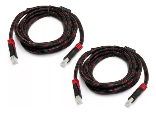 Cable Hdmi 2.0 Cables Hdmi 2.0 2 Unidades  Cables Hdmi Hd 1,5mts Cable Auxiliar De Audio Y Video Qatarshop Cables Hdmi 1.5 Mts 