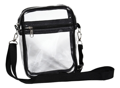 Bolso Transparente Monedero Transparente Negro Pequeño