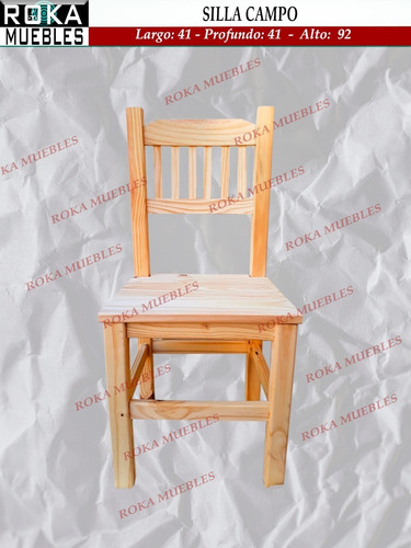 Imagen 2 de 2 de Juego 2 Silla Campo Oferta No Incluye Mesa