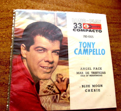 Compacto Tony Campello Angel Face Blue Moon Mar Triste Rock