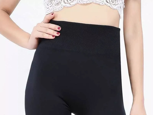Imagen 2 de 5 de Pack 3 Calza Sin Costura Tiro Alto Leggins Forrada Con Polar