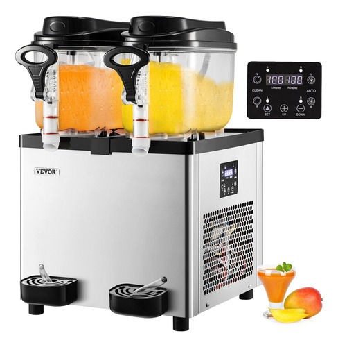 Máquina De Slush Comercial Vevor 6l X2 Para Bebidas