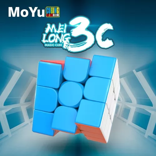 Cubo Mágico Profissional 3x3x3 Moyu Meilong Stickerless B+