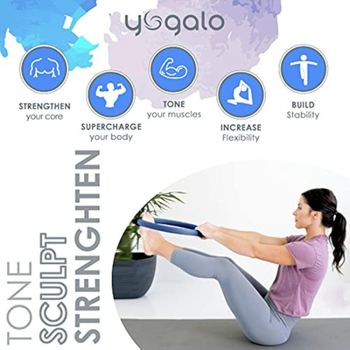 Juego De Anillo Y Pelota De Pilates Con 3 Bandas