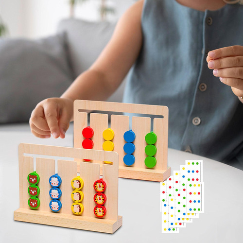 A Juegos Mesa Rompecabezas Toys Slide Para Combinar Colo