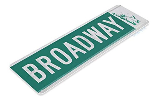 Letrero De Calle-metal, 10.75 ''x 4.25''.texto De Broadway