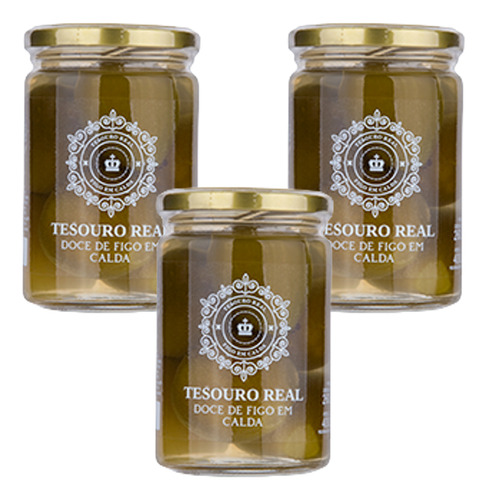 Kit 3 Doce De Figo Em Caldas Tesouro Real 410g