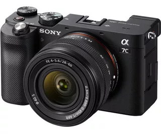 Câmera Sony A7c Preta 24.2mp 4k Wifi + 28-60mm F/4-5.6