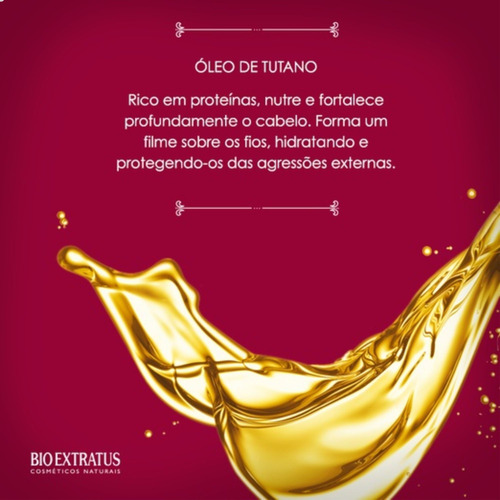 Shampoo Tutano 1 Litro Bio Extratus Força E Maciez