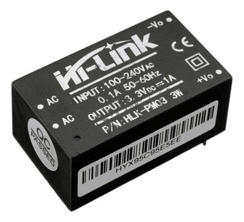 Convertidor Ac-dc 90-264vac 3.3vdc 1a 3w Hi-link Hlk-pm03