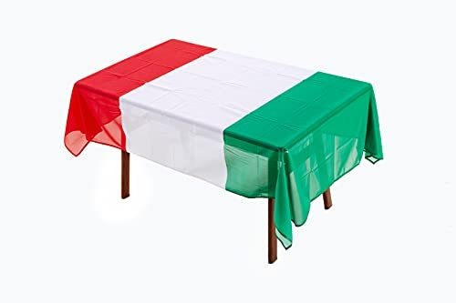 Mantel Rectangular Italia Bandera Tricolor.