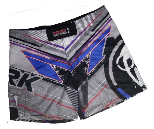 Short Mma  Muay Thai Corto Markick (hibrid Short Azul )