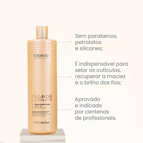 Kit Cadiveu Blonde Reconstructor Shampoo E Condicionador 1l