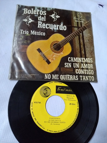 Trio México Ep Disco De Vinil Música Boleros 
