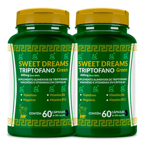 2x Triptofano 620mg - 60 Capsulas