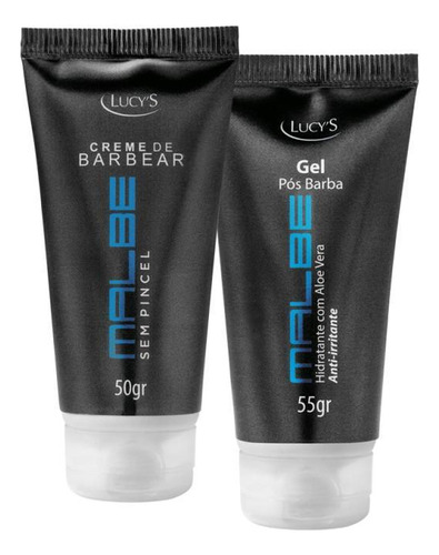 Kit Barba Masculino Creme Barbear E Gel Pós-barba Aloe Vera