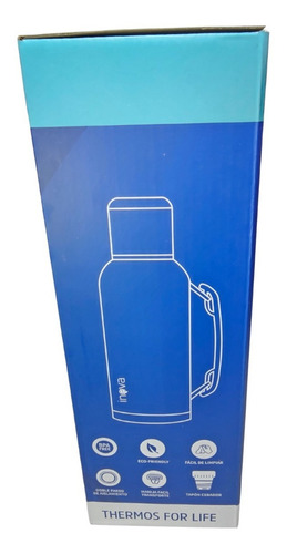 Imagen 5 de 6 de Termo Acero Inoxidable Tapon Cebador Bpa Free 1 Litro Inova