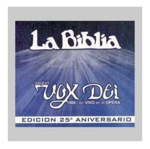 Vox Dei La Biblia En Vivo 25 Aniversario Cd Nuevo Fcal Nac. Versión del álbum Estándar