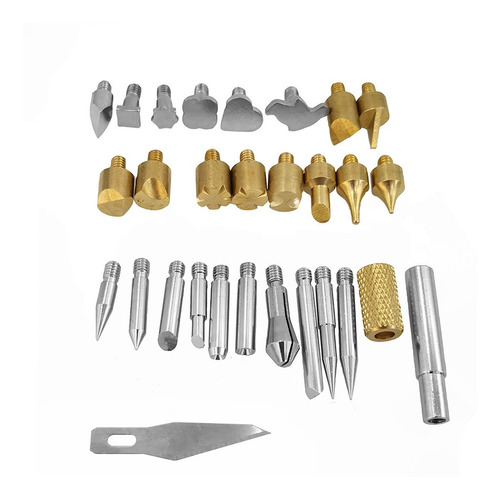 Imagem 6 de 9 de Escultura Pirografia Ferramenta Multi-função 37pcs Portátil