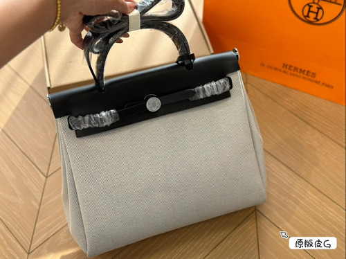 Hermes Herbag Canvas Bag Bolsas