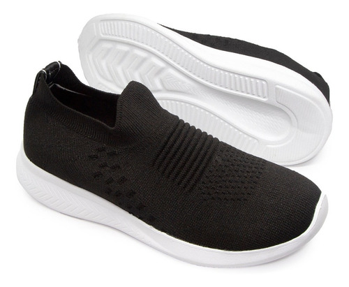 Imagen 3 de 8 de Zapatillas Urbanas Elastizadas Mujer Training Citadina Moda
