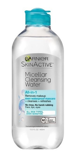 Agua Micelar Garnier Waterproof Desmaquillante, 400ml