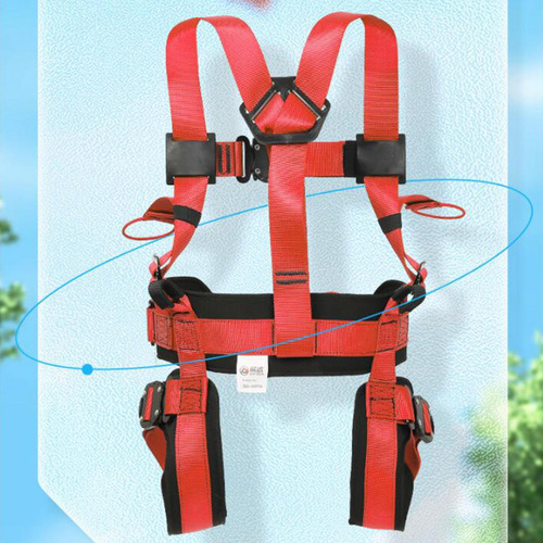 Bungee Trampolín Arnés Seguridad Sentarse Cuerpo Rojo