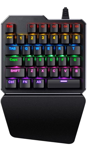 Lexonelec Teclado De Juegos 28/38/35?llaves Mix/monocromo, L