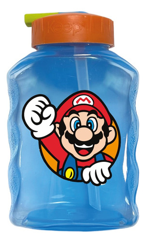 Botella Toma Jugo Mario Bros - Kido 250ml Niños Libre Bpa