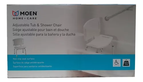 SILLA PARA DUCHA AJUSTABLE DE 87.6 CM MATE