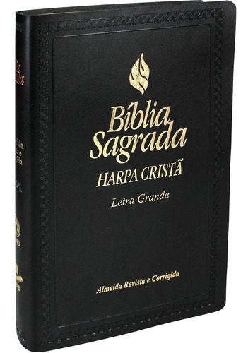 Bíblia Sagrada Letra Grande Com Harpa Cristã 13,5 X 21,0 Cm