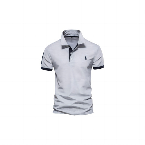 Negra Casual Moda Playera Tipo Polo, Playera Polo Blanca