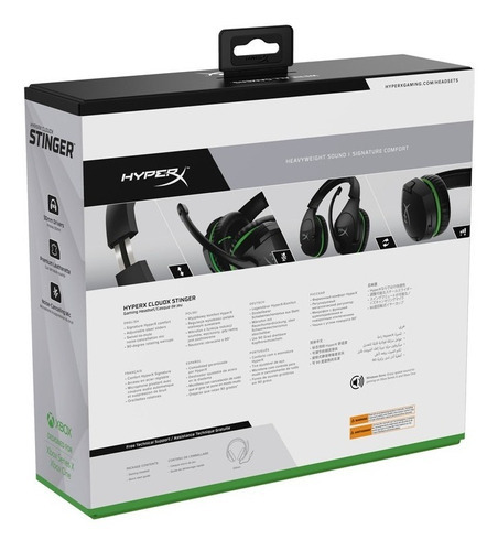Auriculares HyperX CloudX Stinger HX-HSCSX negro y verde