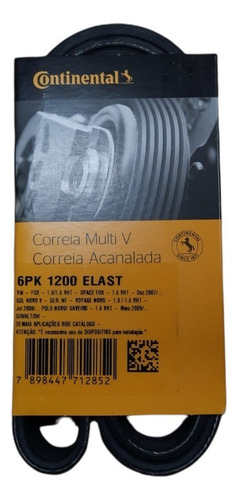 Kit Poly V Correa Elastica Voyage Gol Trend Fox Suran Voyage