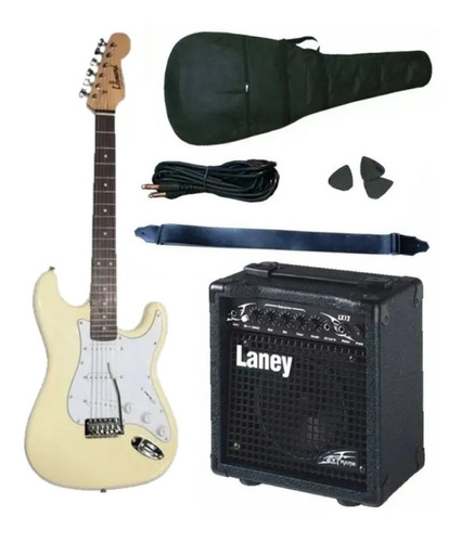 Combo Guitarra Electrica Rock  Amplificador Laney + Accesor