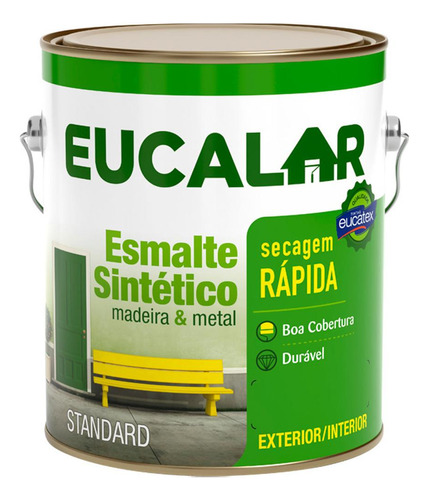 Esmalte Sintetico Eucatex 3,6lt Bco Fosco