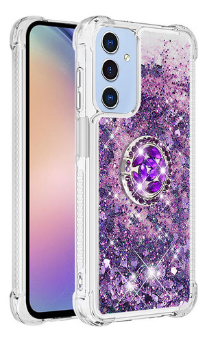 Funda Protectora Con Purpurina Líquida For Samsung Galaxy A15 5g
