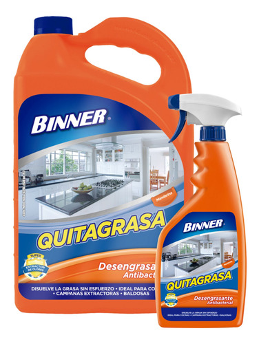 Desengrasante Cocina 1 Galon Quitagrasa 700ml Mandarina