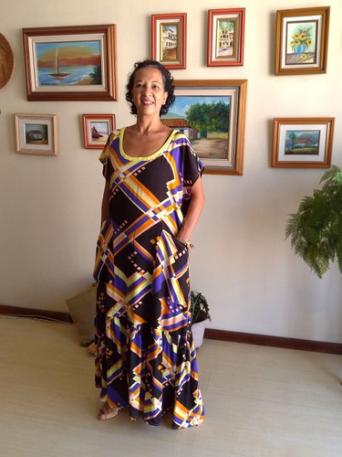 Vestido Feminino Tecido Longo Bárbara