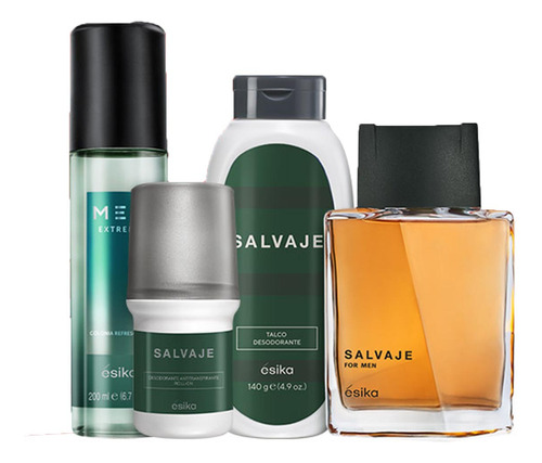 Salvaje Colonia De Hombre Con Deo Roll On Talco Y Refresh