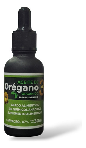6 Pz Aceite De Orégano Alto Carvacrol Y Timol 30ml Orgánico