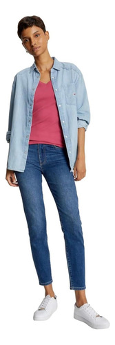 Tommy Hilfiger Blusa Feminina Gola V