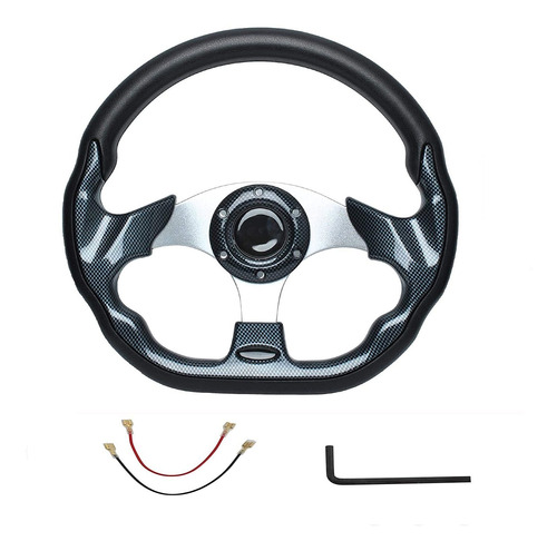 Volante Universal Para Carrito De Golf, Fibra De Carbono, Co