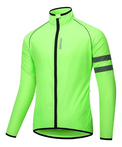 Campera De Ciclismo Running Impermeable Rompe Viento Ws