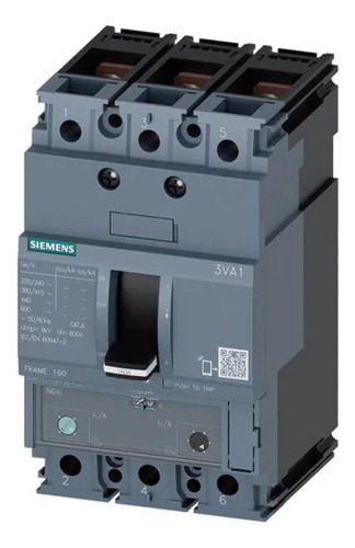 Siemens - Disyuntor Automático De Baja Tensión 125a 3 Polos