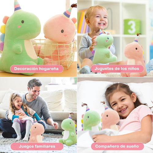 2 Piezas Juguete De Peluche De Dinosaurio 11,8 Pulgadas