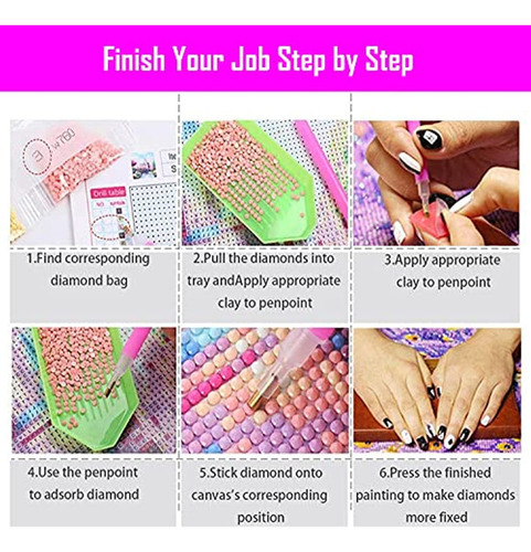Kits Pintura Con Diamantes De La Sirenita Para Adultos Niños