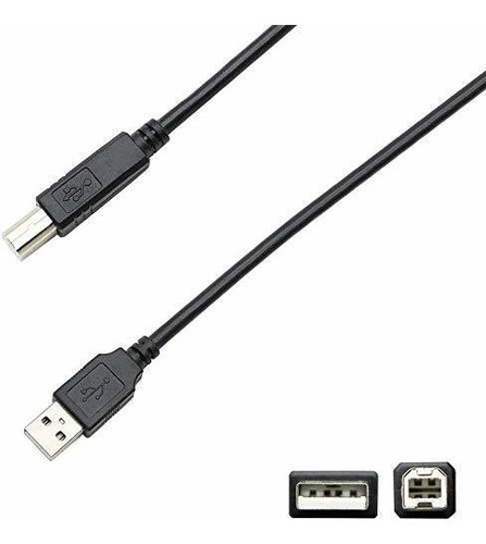 Cable Usb-b A Usb-a Cable Usb Para Computadora Pc Compatible