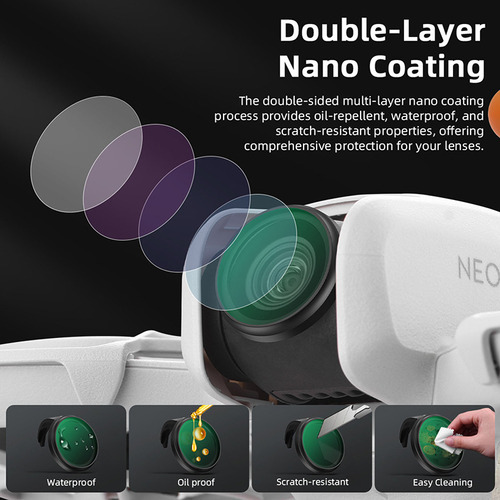 Set De Filtros De Lente Drone Uv/cpl/nd Para Dji Neo
